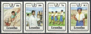 Lesotho Stamp 487-490  - Girl Guides and Intl Youth Year