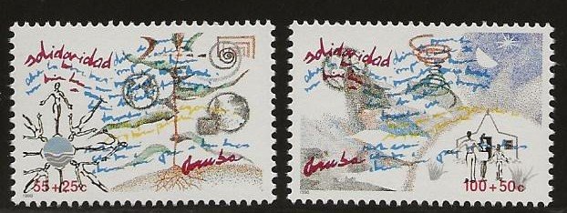 ARUBA  SC #  B19 - 20  MNH