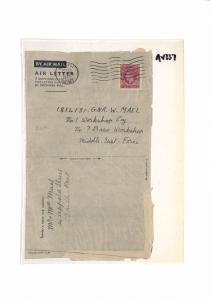 AV337 WW2 1945 KGVI GB Postal Stationery Air Letter 