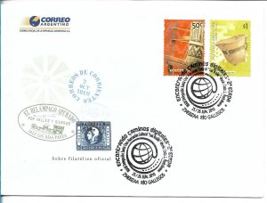 ARGENTINA 2010 COVER WITH SPECIAL POSTMARK LUIS BRAILLE ASSOCIATION RIO GALLEGOS