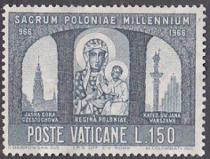 Vatican City 437 Black Madonna 1966