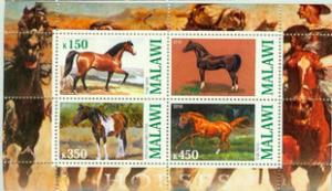 Malawi 2010 - Horse Horses Nature Wild Animal Stamps MNH 