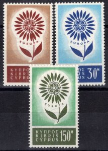 ZAYIX Cyprus 244-246 MNH Flowers Daisy CEPT Europa 083022S126