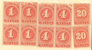 Chile #J43/47 Mint (NH) Multiple