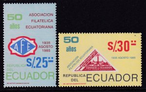 Ecuador 1087-1088 MNH VF