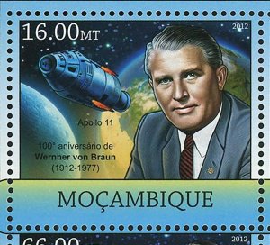 Wernher von Braun Stamp John F. Kennedy Walt Disney S/S MNH #5937-5942