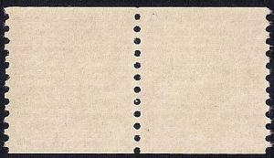 841 2 cent John Adams Coil Pair Stamp Mint OG NH VF 78