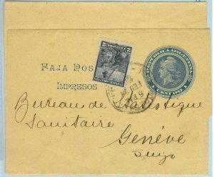 93806 - ARGENTINA - POSTAL HISTORY - Stationery NEWSPAPER WRAPPER to SWITZERLAND