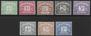 G B J 1 - 8  1914-24  set 8  fine mint  hinged