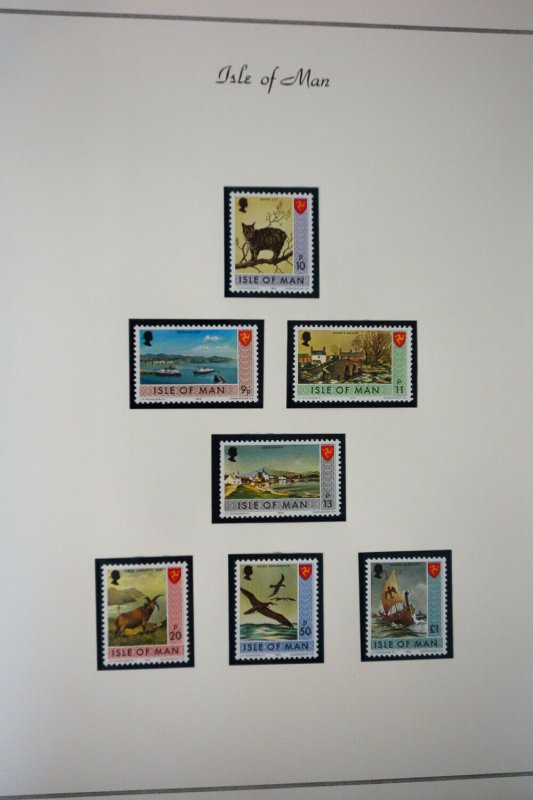 Isle of Man Mint NH 1969 to 1970s Stamp Collection