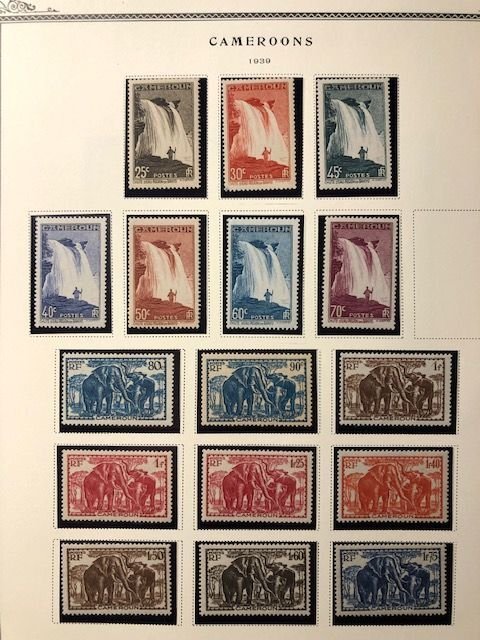 Cameroun 14ea Album Pages - Stamps in mounts - See Scans