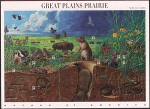 #3506 34 cent Great Plains Prairie, mint OG NH VF