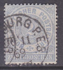 N German Confed sc#17 1869 2g Numeral used