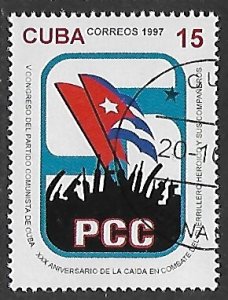 Cuba # 3872 - Cuban Communist Party - unused CTO.....{Z25}