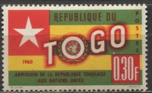 Togo; 1961: Sc. # 386; MH Single Stamp