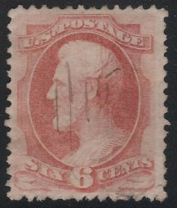 US Scott # 159 6c Lincoln Used / Light Cancel