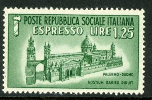 Italy 1944 Social Republic 1.25 Lire Express Issue Scott E3 Mint F352