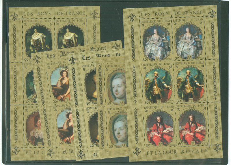 Chad #232A-232E Mint (NH) Souvenir Sheet (Royalty)
