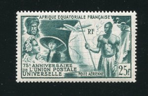 French Equitorial Africa C34 UPU Air Mail Stamp MNH 1949