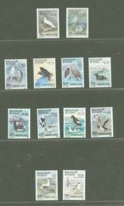 Greenland #177-188  Single (Complete Set)