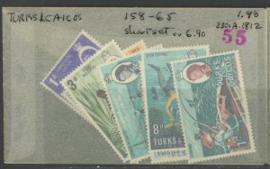 Turks & Caicos 158-65 short set ** mint NH (2301A 1812)