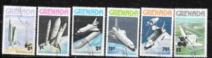 Grenada #842-847  Space Shuttle set complete  (U) CV$1.65