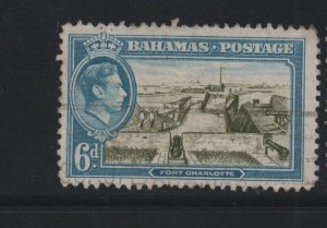 Bahamas 1938 SG159 6d Fort Charlotte - used