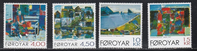 Faroe Islands # 397-400, Paintings by Heinsen, Mint NH, 1/2 Cat.