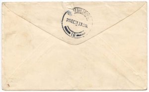 Imperial Airways cover from Hudson Place to South Africa 