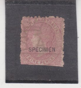 SOUTH AUSTRALIA  Scott # 120  SPECIMEN ovpt.1902 Queen Victoria  9p Magenta MN