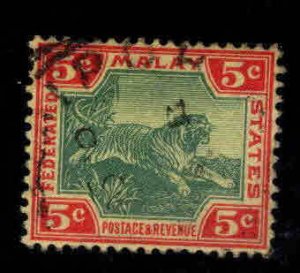 Federated Malay States Scott 29 Used  colorful  stamp