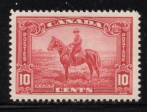 Canada Sc 223 1935 10c carmine rose RCMP on Horse stamp mint