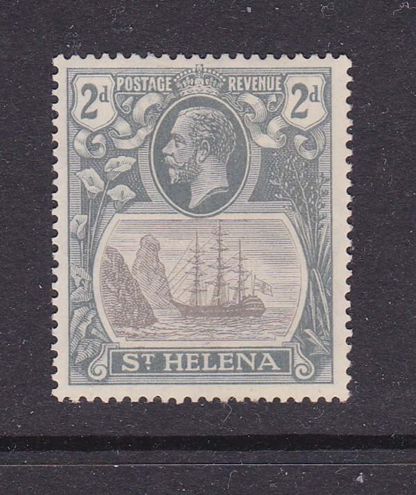 St Helena 1922 KGV SG 100a Broken mainmast MH