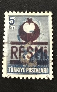 Turkey Postage Stamp Stanley Gibbons 01573 1/2k OVERPRINT