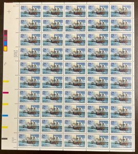 2805 Columbus Landing in Puerto Rico MNH 29 c Sheet of 50  FV $14.50  1993