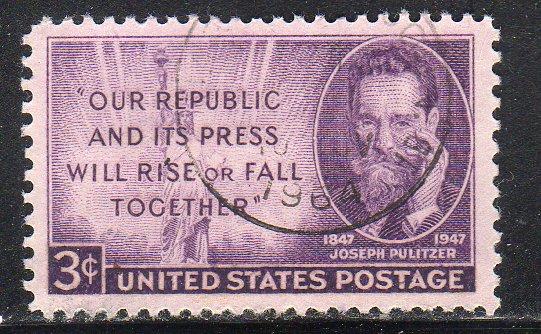 United States 946 - Used - Joseph Pulitzer (3)