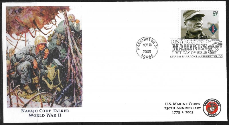 2005 Sc3962 Great Moments in USMC History: Navajo Code Talkers FDC