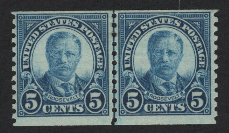 United States MINT Scott Number 602 JOINT LINE PAIR  MLH  F-VF #2   -  BARNEYS