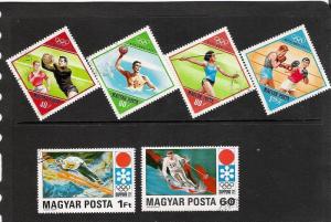 HUNGRY 1972- OLYMPIC GAMES,CTO,MLH,
