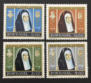 Portugal 1958 #840-3, Queen Leonor, MNH.