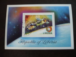 Stamps - Liberia - Scott# C209 - CTO Souvenir Sheet