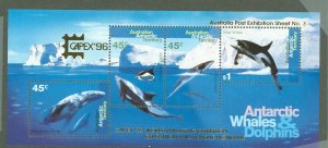 Australian Antarctic Territory #L97C  Souvenir Sheet (Wildlife)