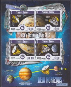 2015 Sierra Leone 6279-82KL NASA mission to Pluto 11,00 €