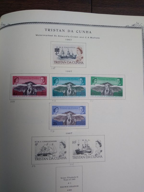 collection on pages Tristan da Cunha 1960-69 PT: CV $211