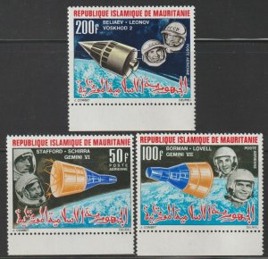 EDSROOM-6037 Mauritania C48-50 MNH Space Achievement