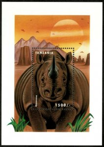 Tanzania 1999 - African Rhinoceros - Souvenir Sheet - Scott 2042 - MNH 