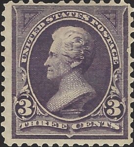 US Scott #268 Mint Hinged 1895 3 Cent Jackson Stamp