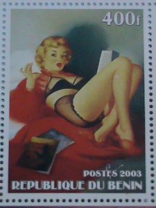 ​BENIN STAMP:2003 EDVARD RUDCI MNH STAMP SHEET.