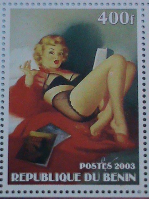 ​BENIN STAMP:2003 EDVARD RUDCI MNH STAMP SHEET.