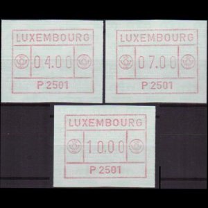 LUXEMBOURG 1983 - Scott# P2501 ATM P2501 Set of 3 NH